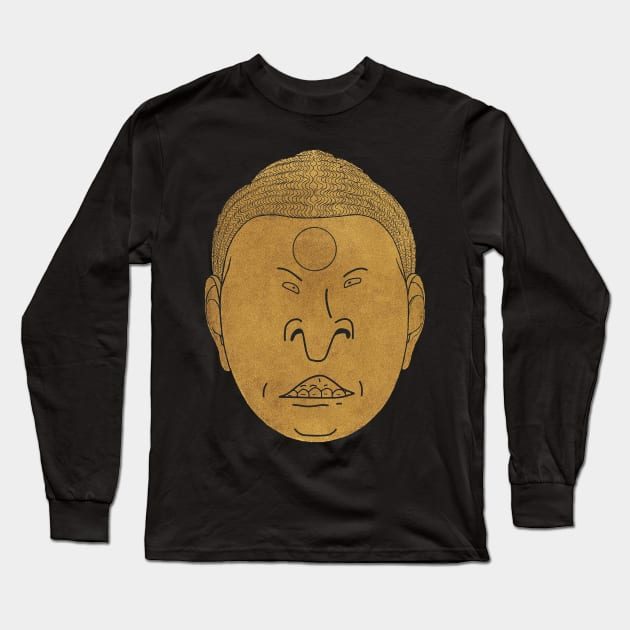 Head of Buttha Long Sleeve T-Shirt by brianjhoffman